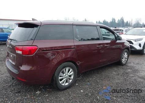 2016 Kia Sedona Lx из США, поврежденный, VIN KNDMB5C14G6103586